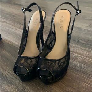 Guess platform heels